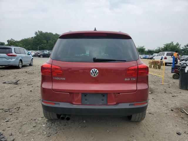 WVGAV7AX5FW006405 - 2015 VOLKSWAGEN TIGUAN S ბურგუნდია ფოტო 6
