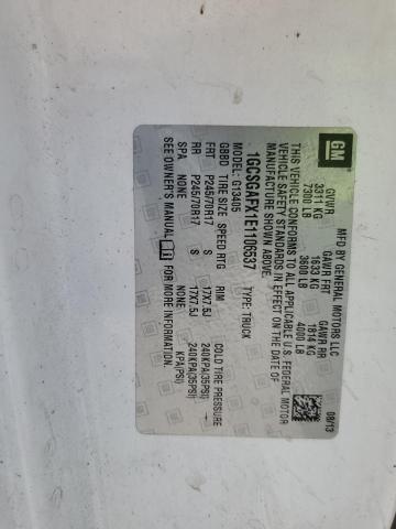 1GCSGAFX1E1106537 - 2014 CHEVROLET EXPRESS G1 WHITE photo 13