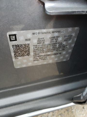 1G4ZP5SZ8KU100530 - 2019 BUICK LACROSSE ESSENCE ნაცრისფერი ფოტო 13