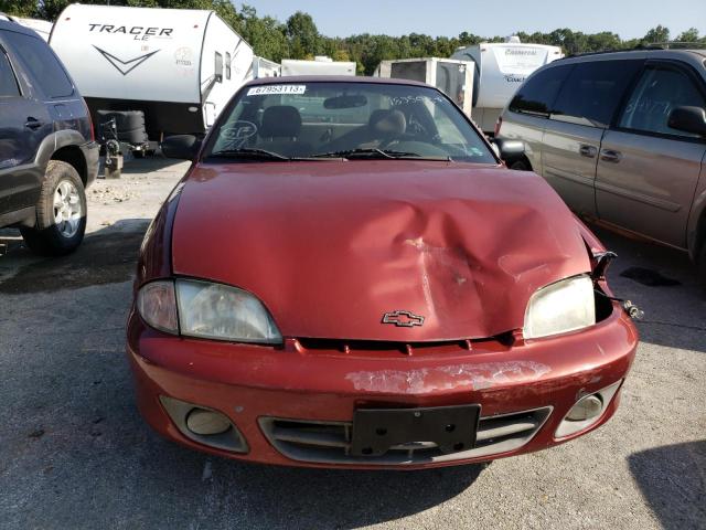 1G1JF12T317349199 - 2001 CHEVROLET CAVALIER Z24 RED photo 5