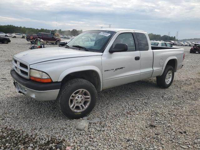 1B7GG22X01S253163 - 2001 DODGE DAKOTA SILVER photo 1