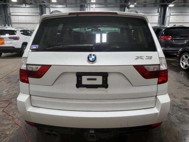 WBXPC93469WJ26241 - 2009 BMW X3 XDRIVE30I WHITE photo 6