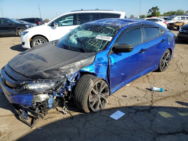 2HGFC2F80KH504171 - 2019 HONDA CIVIC SPORT ლურჯი ფოტო 1