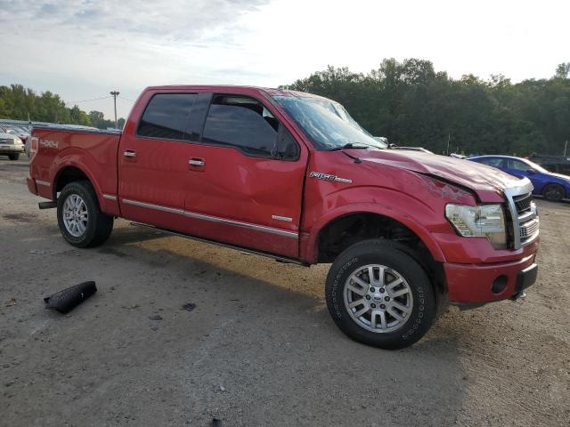 1FTFW1ET3BFB01955 - 2011 FORD F150 SUPERCREW RED photo 4