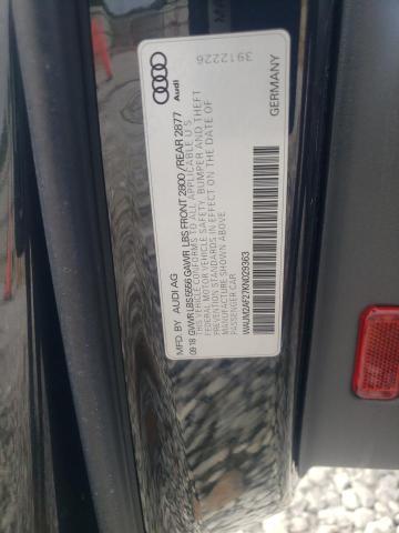 WAUM2AF27KN029363 - 2019 AUDI A6 PRESTIGE Черный фото 12