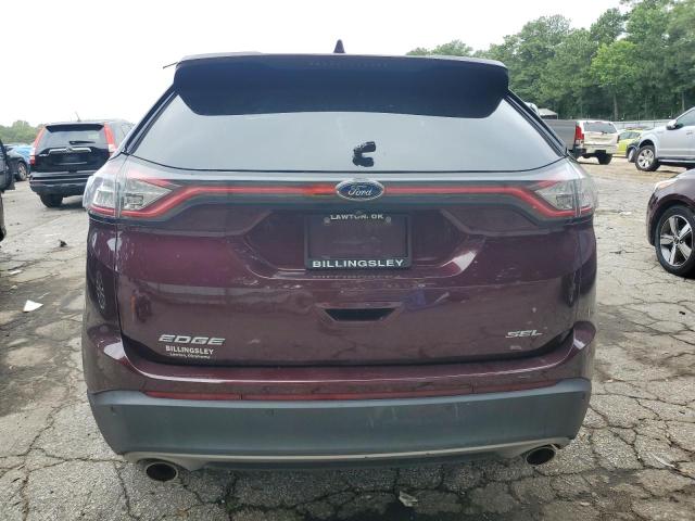2FMPK3J80JBC31717 - 2018 FORD EDGE SEL Burdeos foto 6