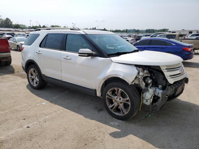1FM5K8F89DGB69342 - 2013 FORD EXPLORER LIMITED أبيض صورة 4