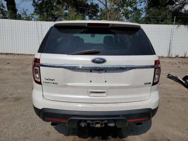 1FM5K8F89DGB69342 - 2013 FORD EXPLORER LIMITED أبيض صورة 6