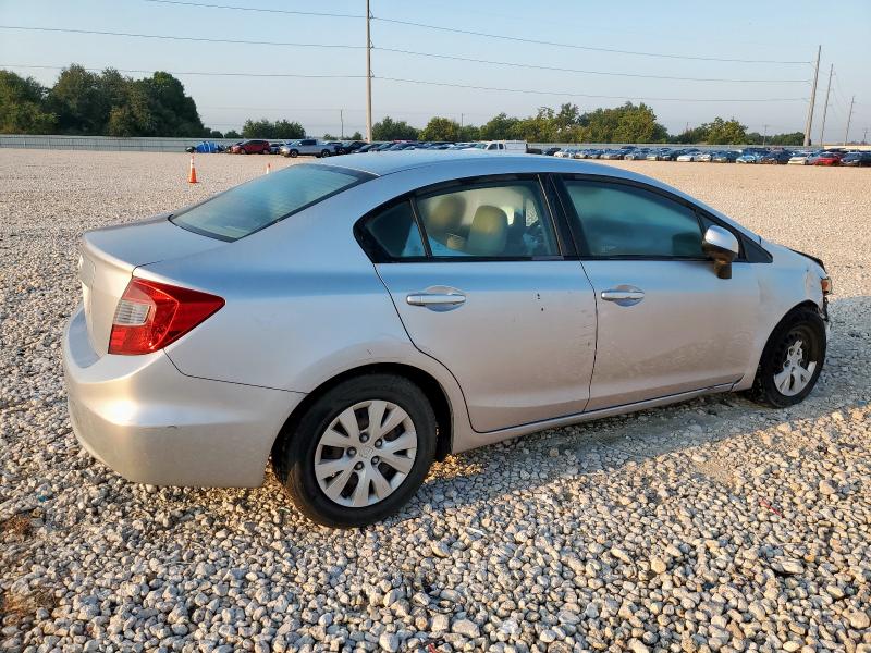 19XFB2F56CE379018 - 2012 HONDA CIVIC LX SILVER photo 3
