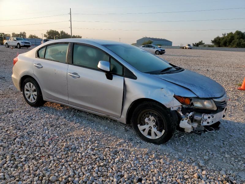 19XFB2F56CE379018 - 2012 HONDA CIVIC LX SILVER photo 4