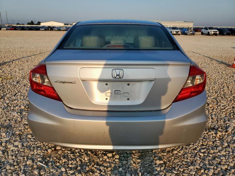19XFB2F56CE379018 - 2012 HONDA CIVIC LX SILVER photo 6