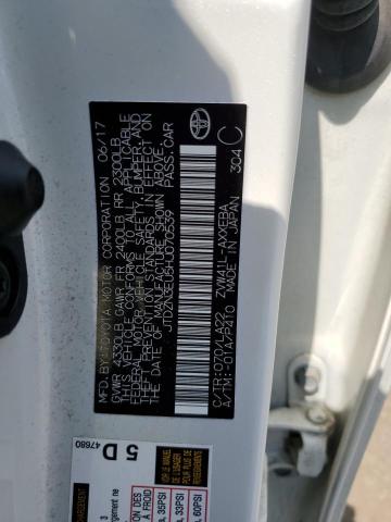 JTDZN3EU5HJ070539 - 2017 TOYOTA PRIUS V WHITE photo 12