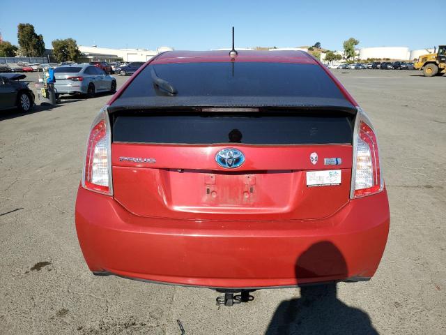 JTDKN3DU1D1632160 - 2013 TOYOTA PRIUS RED photo 6