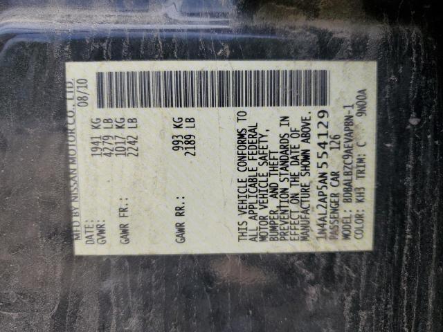 1N4AL2AP5AN554129 - 2010 NISSAN ALTIMA BASE Qara foto 12