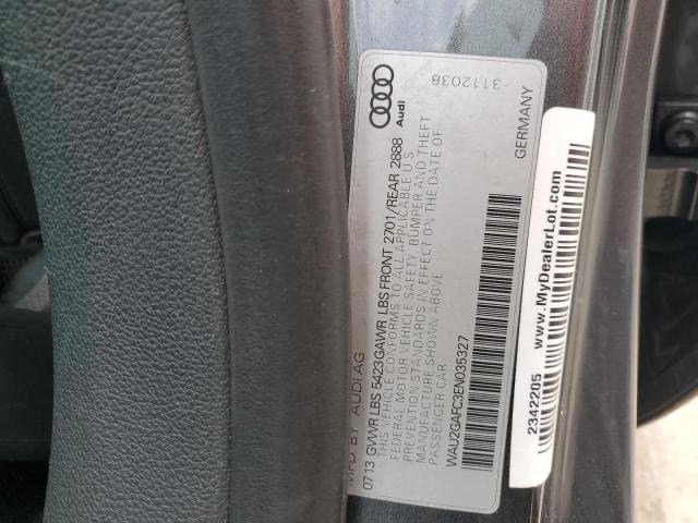 WAU2GAFC3EN035327 - 2014 AUDI A7 PRESTIGE GRAY photo 12