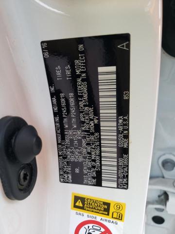 5TDKKRFH8GS161126 - 2016 TOYOTA HIGHLANDER XLE WHITE photo 13