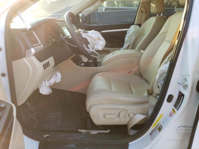5TDKKRFH8GS161126 - 2016 TOYOTA HIGHLANDER XLE WHITE photo 7