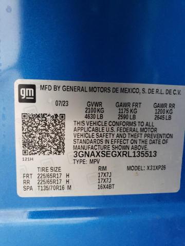 3GNAXSEGXRL135513 - 2024 CHEVROLET EQUINOX LS ლურჯი ფოტო 14