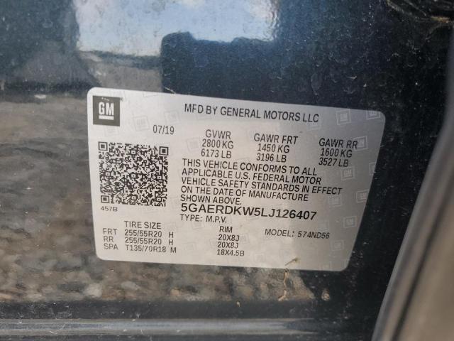 5GAERDKW5LJ126407 - 2020 BUICK ENCLAVE AVENIR GRAY photo 13