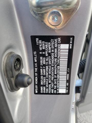 SHHFK7H48KU207436 - 2019 HONDA CIVIC SPORT 银色 照片 13