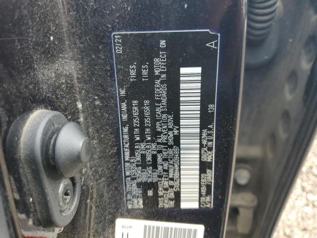 5TDGZRBH4MS094897 - 2021 TOYOTA HIGHLANDER XLE Czarny zdjęcie 13