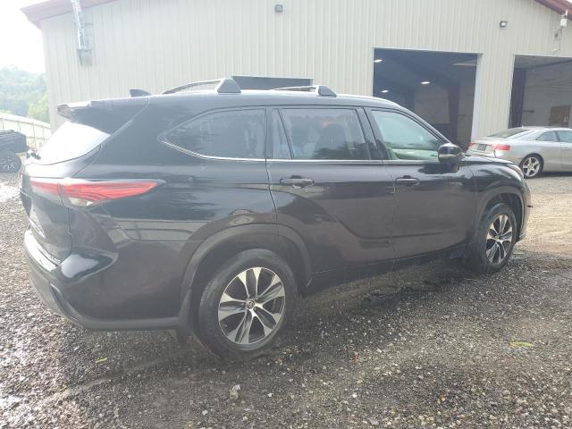 5TDGZRBH4MS094897 - 2021 TOYOTA HIGHLANDER XLE Czarny zdjęcie 3