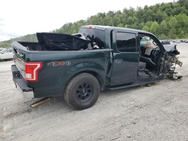 1FTEW1EF0GFB52553 - 2016 FORD F150 SUPERCREW GREEN photo 3