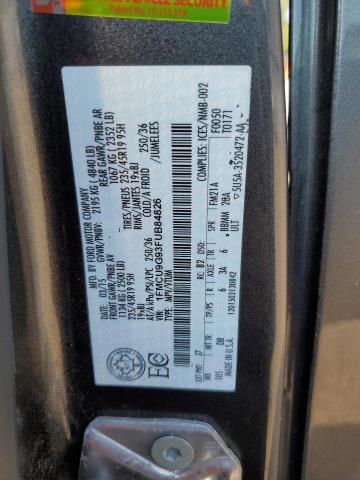 1FMCU9G93FUB84826 - 2015 FORD ESCAPE SE CHARCOAL photo 13