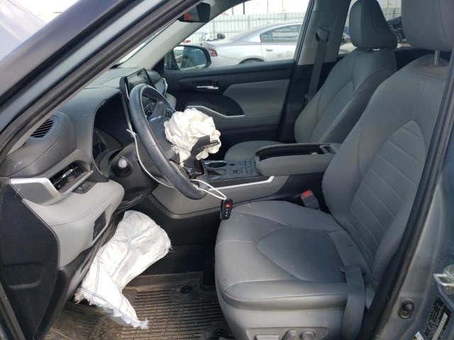 5TDHZRBH8LS027853 - 2020 TOYOTA HIGHLANDER XLE BLUE photo 7