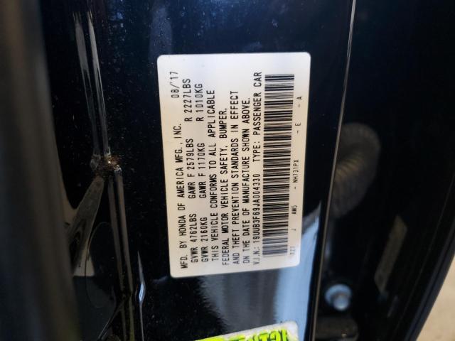 19UUB3F69JA004330 - 2018 ACURA TLX TECH+A BLACK photo 12