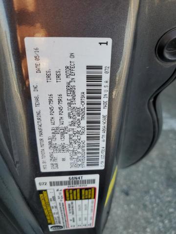 5TFRX5GN3GX070143 - 2016 TOYOTA TACOMA ACCESS CAB Gris photo 12