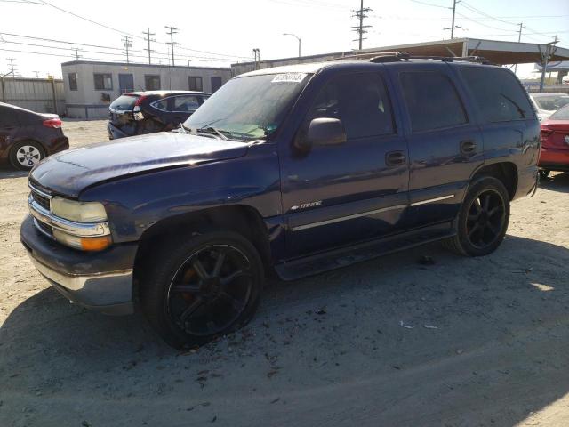 1GNEC13V72R220834 - 2002 CHEVROLET TAHOE C1500 BLUE photo 1