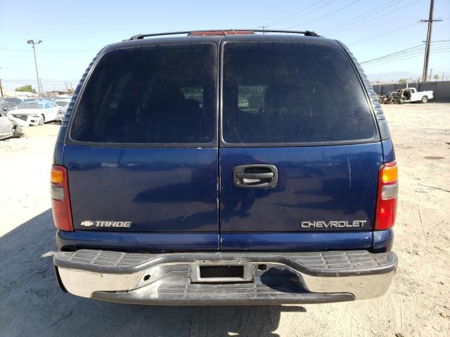 1GNEC13V72R220834 - 2002 CHEVROLET TAHOE C1500 BLUE photo 6