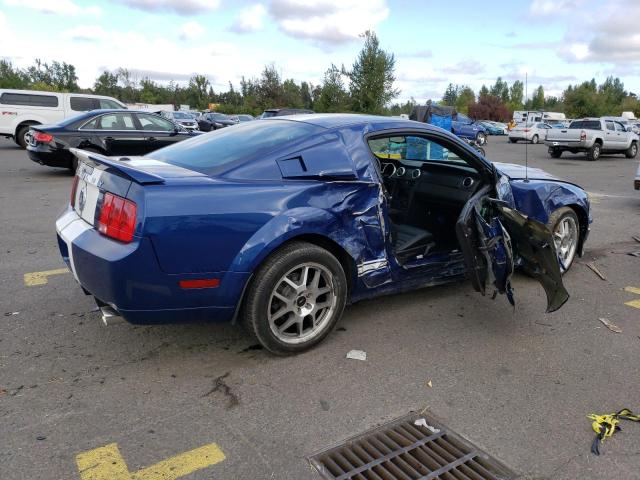 1ZVHT88S375285821 - 2007 FORD MUSTANG SHELBY GT500 BLUE photo 3