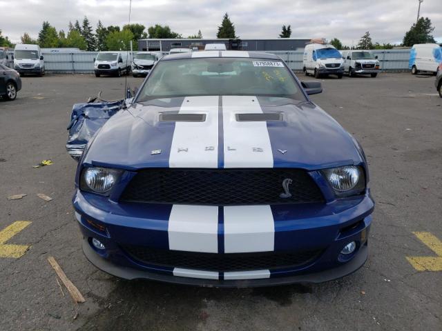1ZVHT88S375285821 - 2007 FORD MUSTANG SHELBY GT500 BLUE photo 5