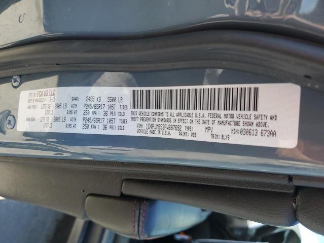 1C4PJMBS3FW687692 - 2015 JEEP CHEROKEE TRAILHAWK CHARCOAL photo 14