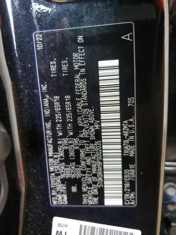 5TDKDRAH9PS002035 - 2023 TOYOTA HIGHLANDER L BLACK photo 13