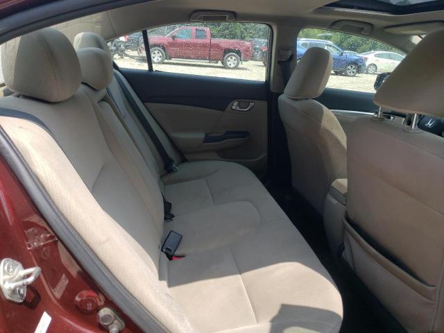 19XFB2F86DE236761 - 2013 HONDA CIVIC EX MAROON photo 10