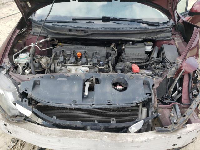 19XFB2F86DE236761 - 2013 HONDA CIVIC EX MAROON photo 11