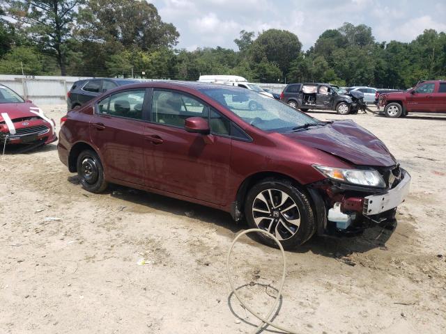 19XFB2F86DE236761 - 2013 HONDA CIVIC EX MAROON photo 4