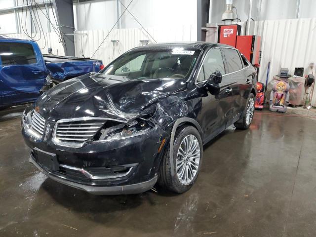 2LMTJ8LR8GBL35938 - 2016 LINCOLN MKX RESERVE BLACK photo 1