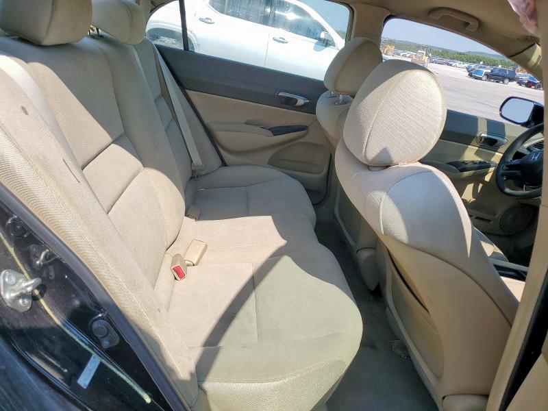 1HGFA16586L015225 - 2006 HONDA CIVIC LX BLACK photo 10