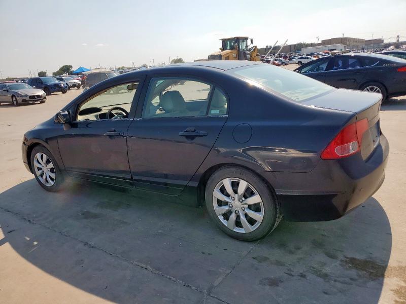 1HGFA16586L015225 - 2006 HONDA CIVIC LX BLACK photo 2