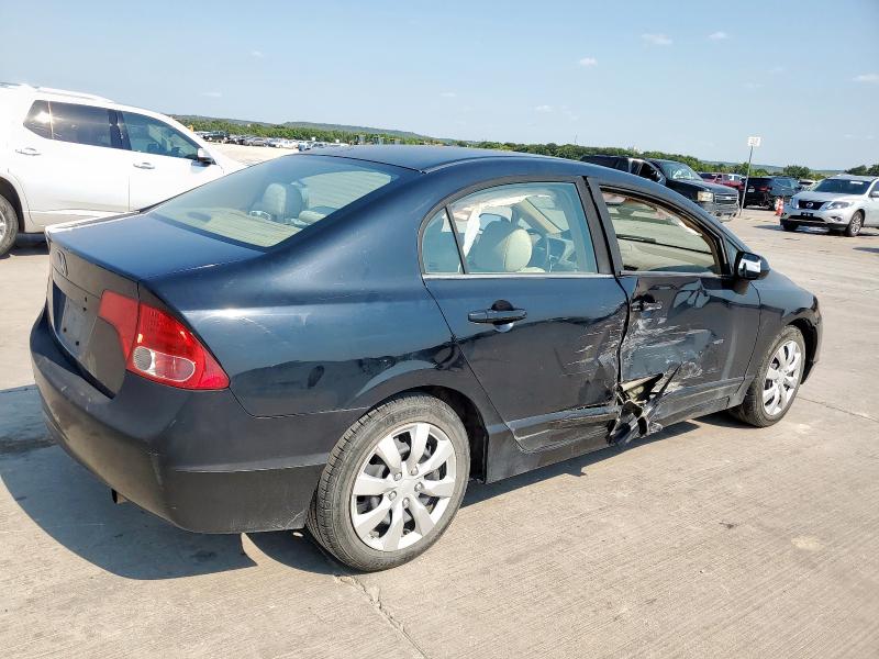1HGFA16586L015225 - 2006 HONDA CIVIC LX BLACK photo 3