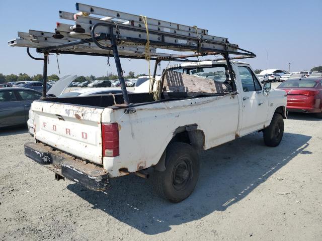 1FTEF26YXGPB58537 - 1986 FORD F250 WHITE photo 3