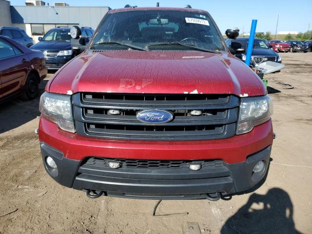 1FMJU1GT2FEF11411 - 2015 FORD EXPEDITION XL RED photo 5