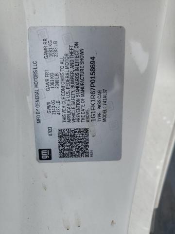 1G1FK1R67P0158694 - 2023 CHEVROLET CAMARO ZL1 白色 照片 12