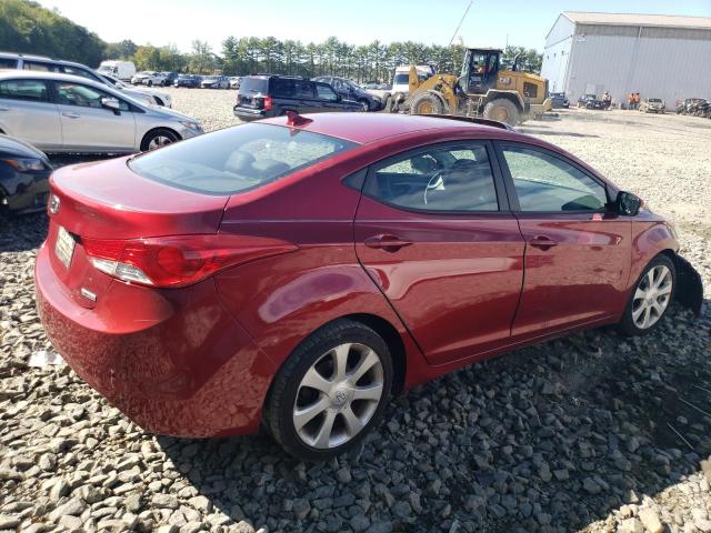 5NPDH4AE5DH417487 - 2013 HYUNDAI ELANTRA GLS RED photo 3