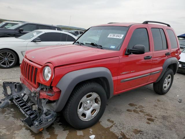 1J4GK48K63W585216 - 2003 JEEP LIBERTY SPORT RED photo 1