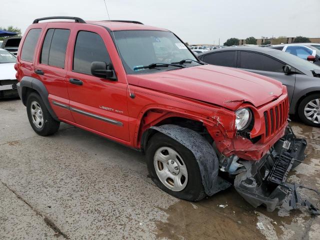 1J4GK48K63W585216 - 2003 JEEP LIBERTY SPORT RED photo 4